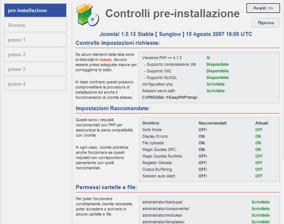 Installare Joomla in locale con EasyPHP 