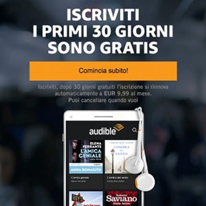 Audible gratis per 30 giorni