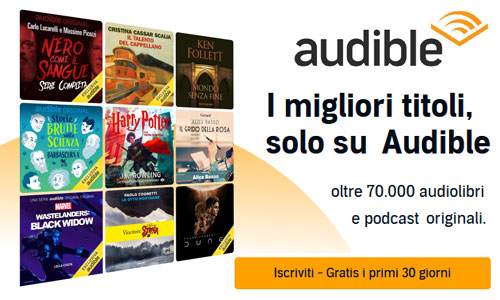 Audible gratis per 30 giorni