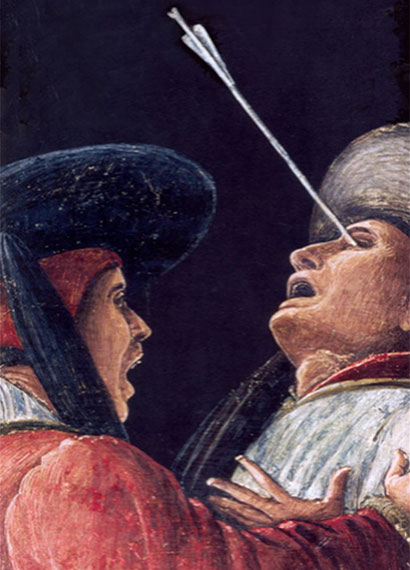 Mantegna: Martirio di San Cristoforo (particolare)