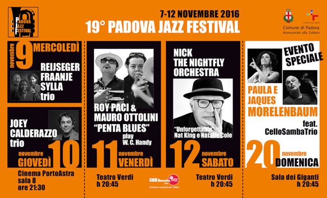Padova Jazz 2016: La locandina